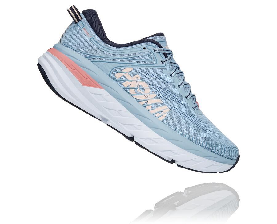 Hoka One One Tenisky Damske Modre - Bondi 7 - 02935-IZCP